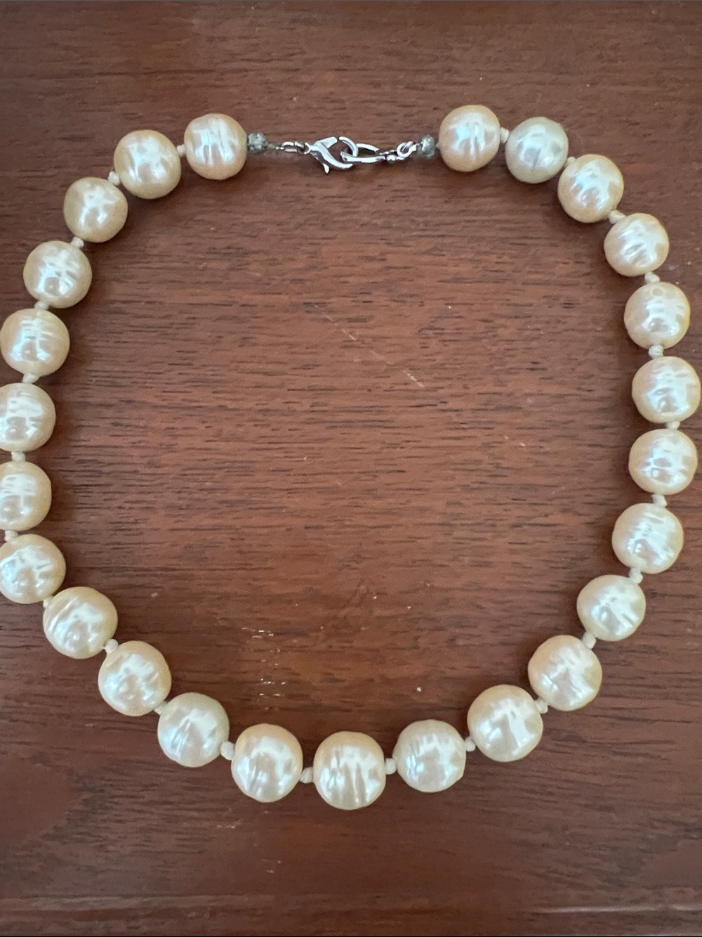 Classic Cream Pearl Necklace - Unbranded